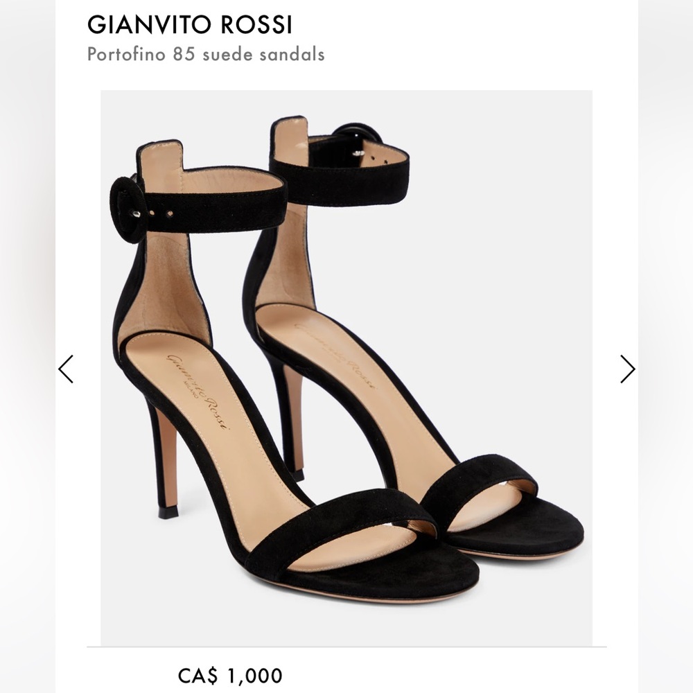 Gianvito Rossi Portofino 85 Suede Sandals